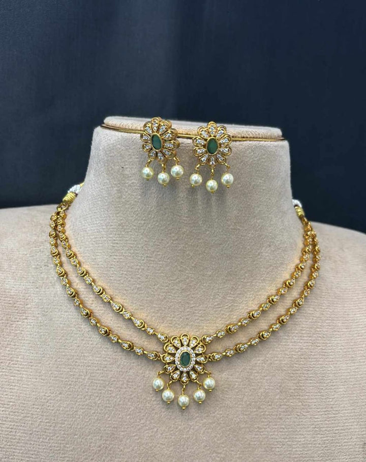 AD Stone Necklace Set