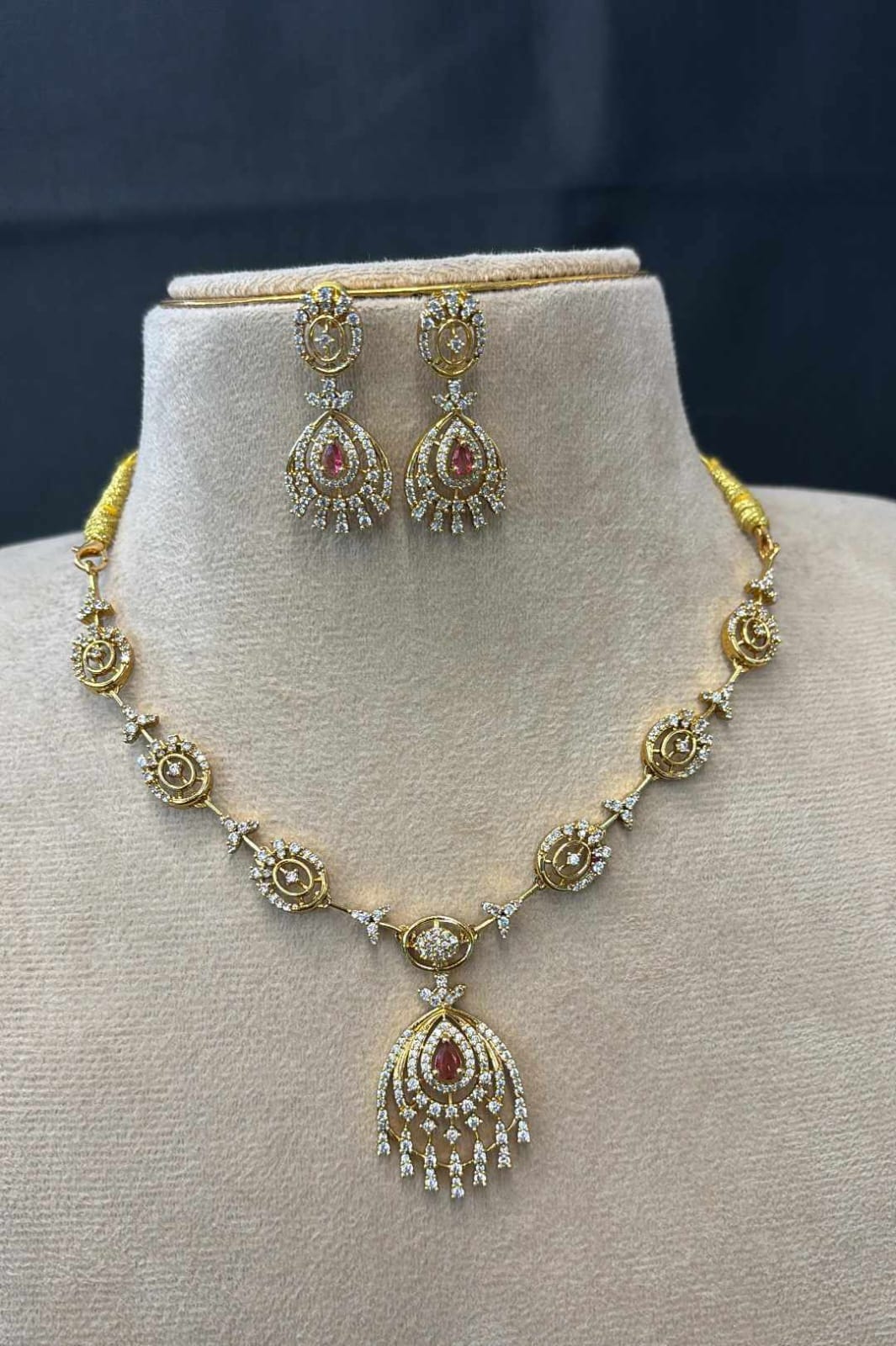 ad-stone-gold-finish-necklace-set
