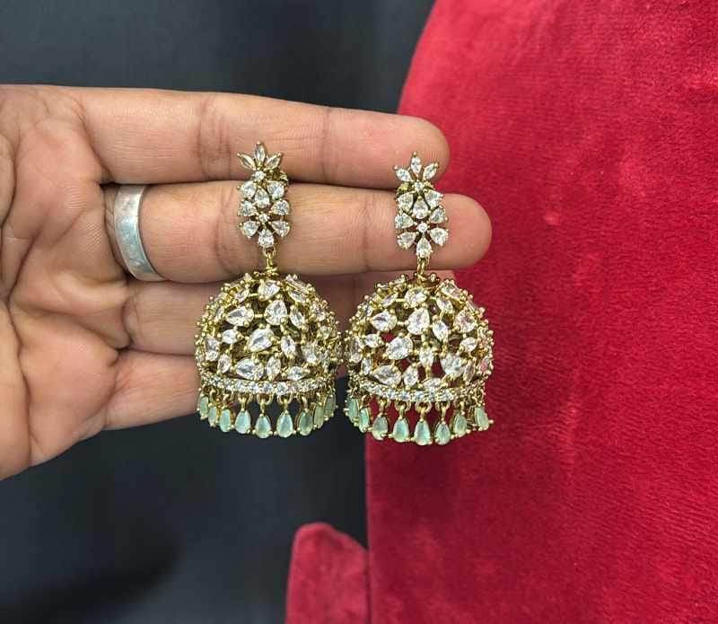 gj-polish-ad-stone-jhumka-earrings
