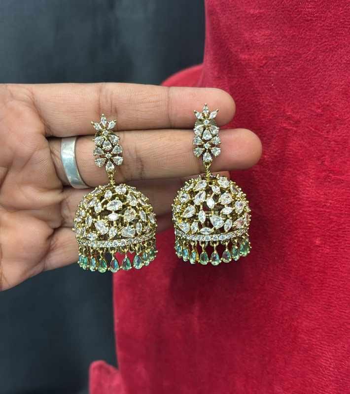 gj-polish-ad-stone-jhumka-earrings