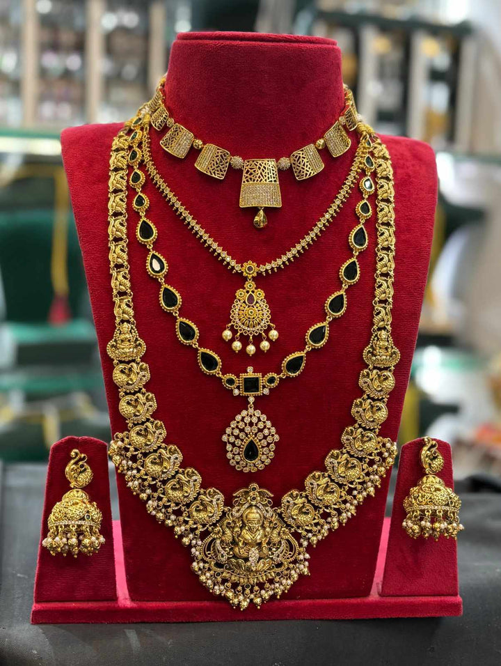 Matt Finish AD Stone 3D Design Bridal Set