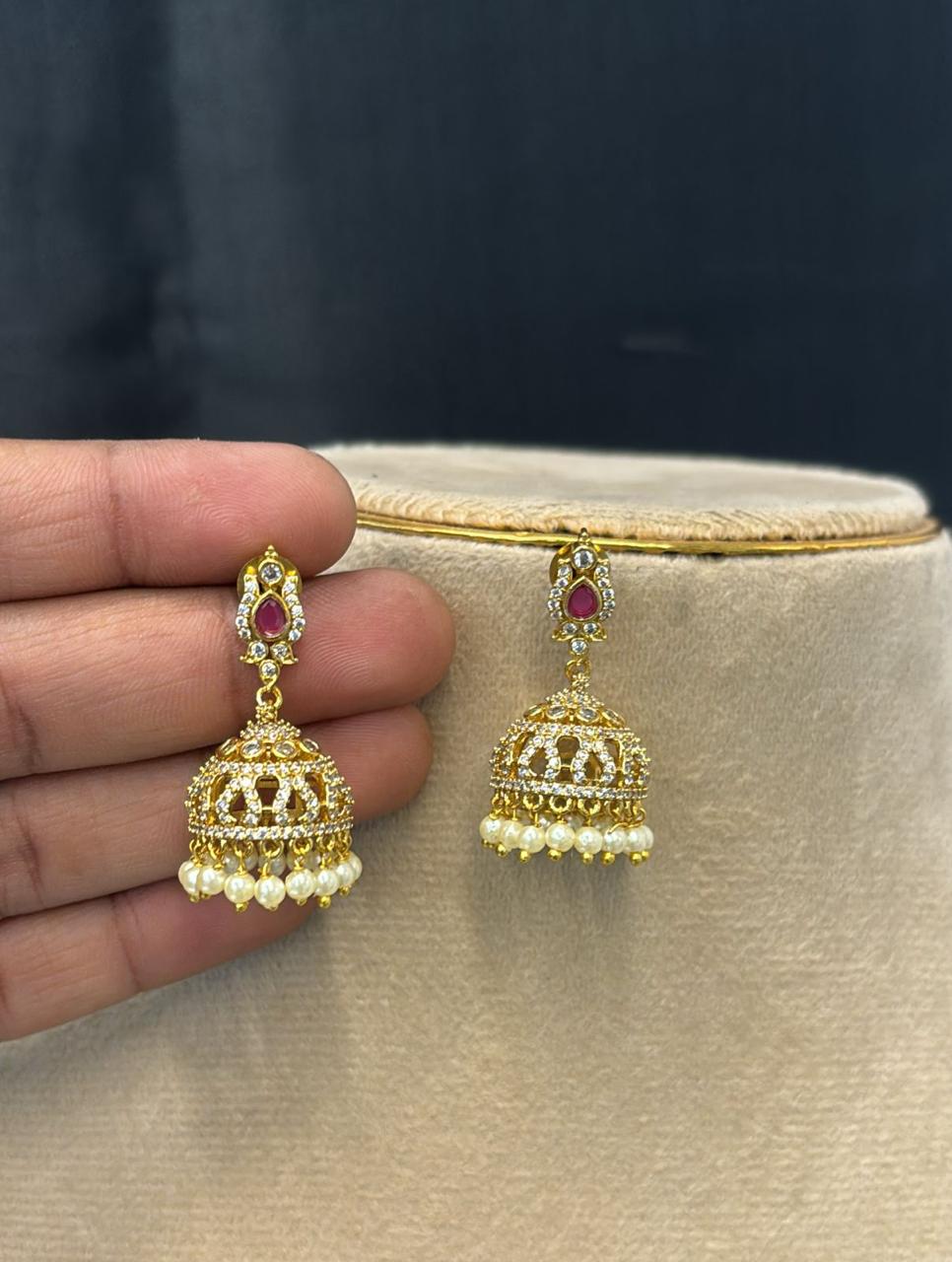 matt-finish-ad-stone-earrings