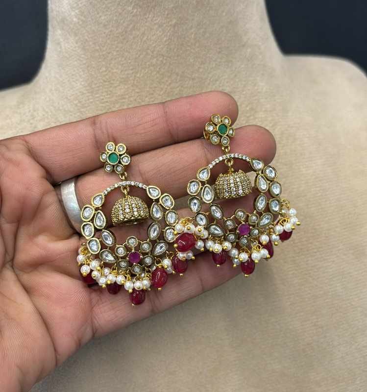 kundan-stone-earrings
