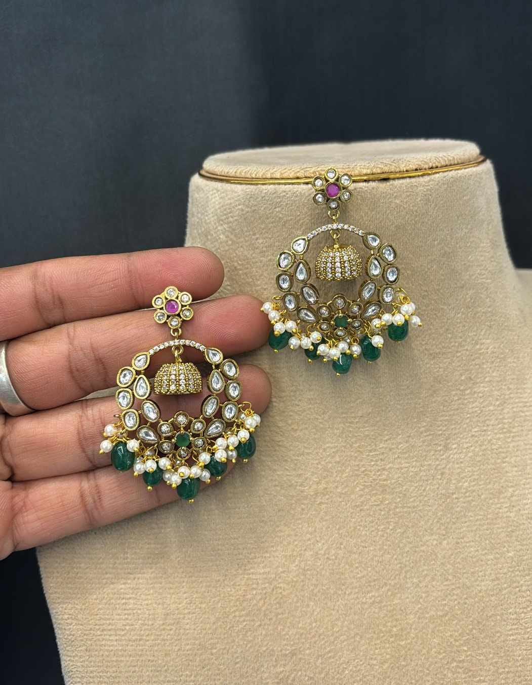 kundan-stone-earrings