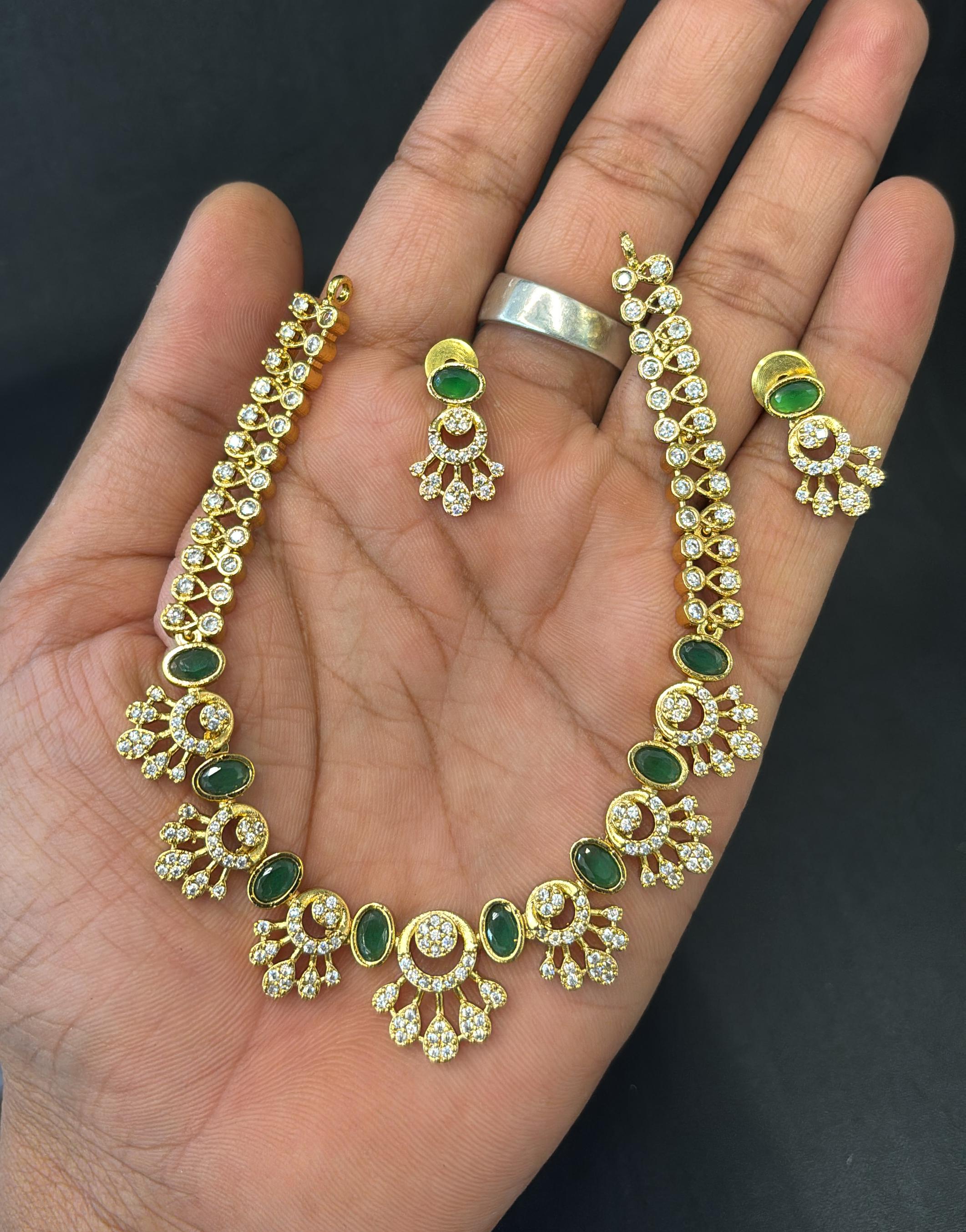 gold-finish-ad-stone-necklace-set