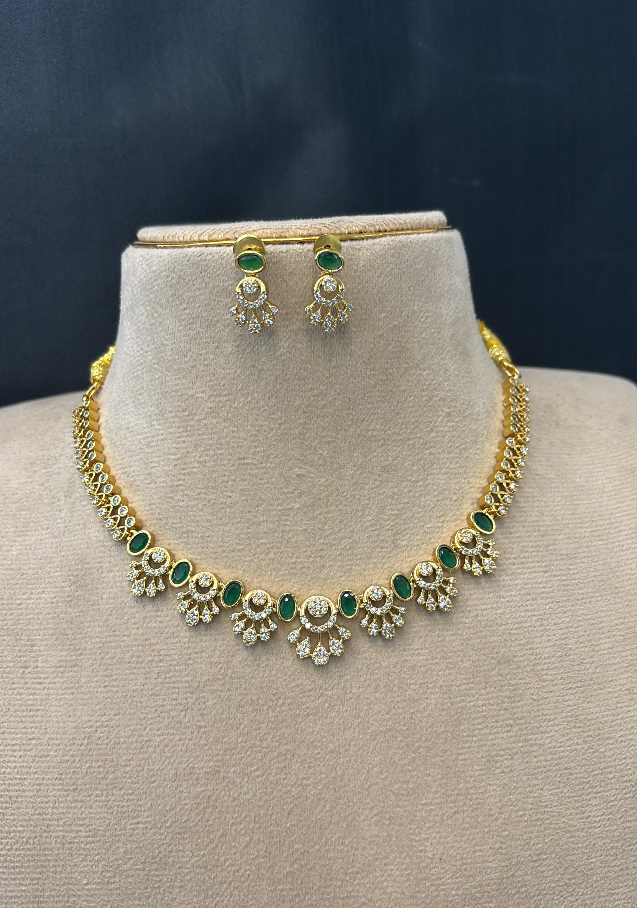 gold-finish-ad-stone-necklace-set