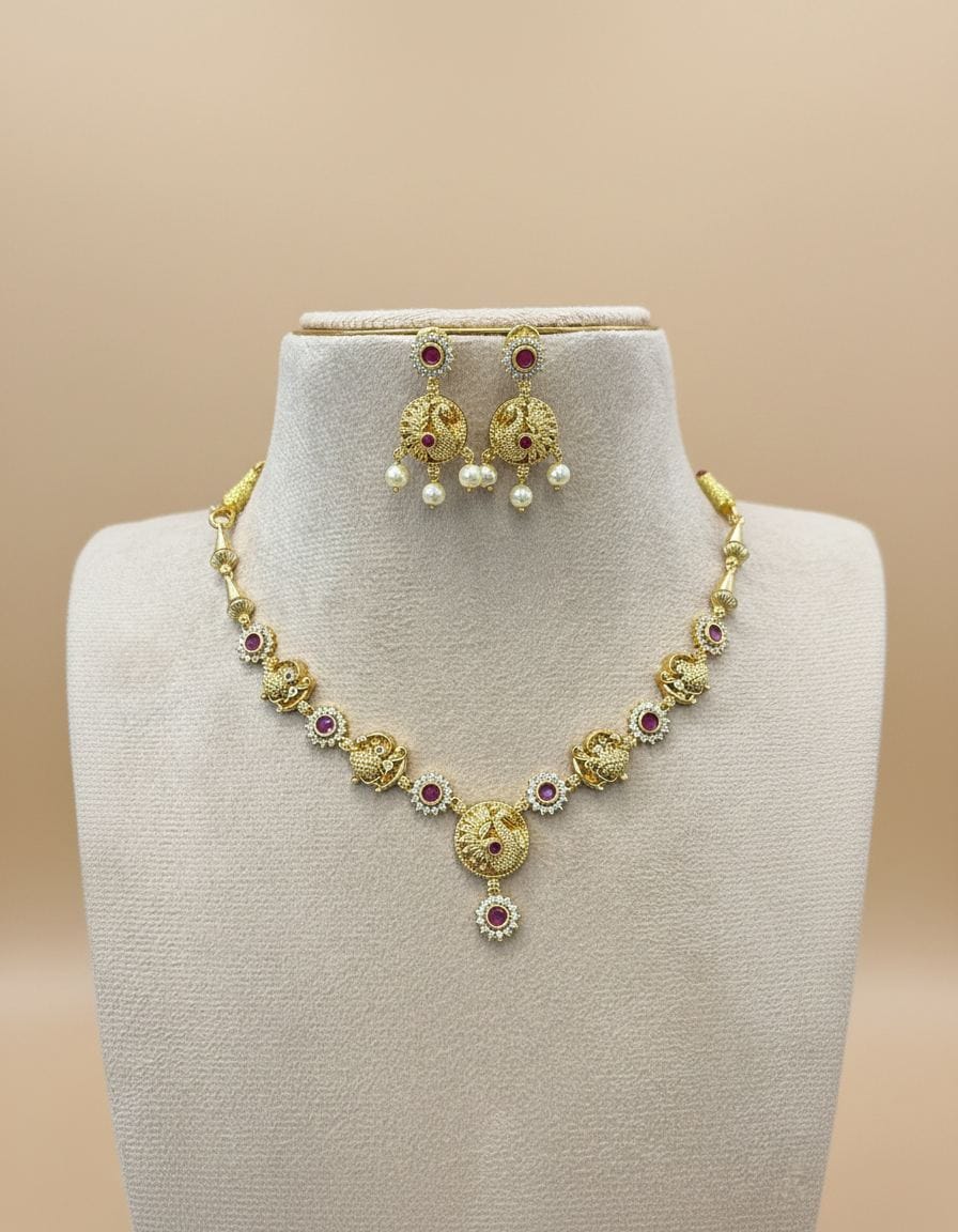 matt-finish-necklace-with-ad-stone