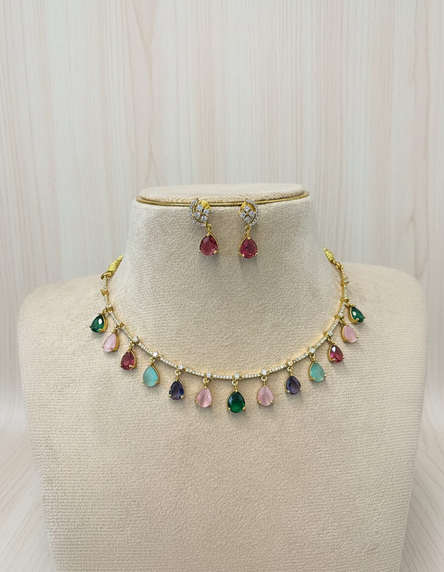 ad-stone-necklace-set-matt-finish