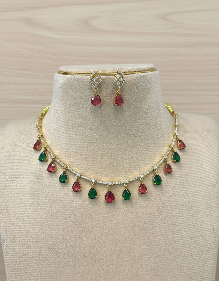 ad-stone-necklace-set-matt-finish