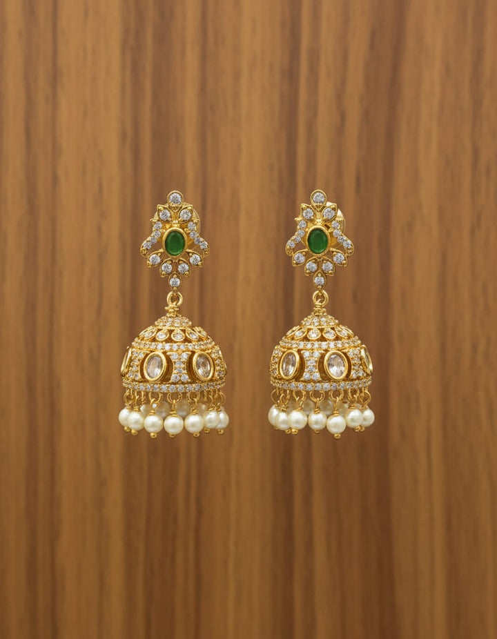 Matt Finish AD Stone Earrings