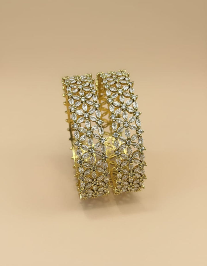 Mehndi Polish AD Stone Bangles