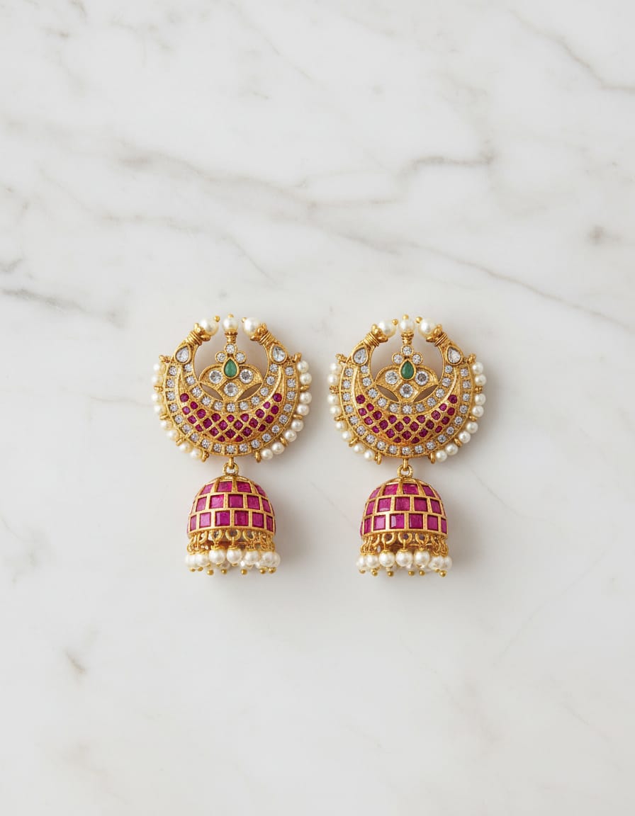 chandbali-kemp-stone-jhumka-earrings