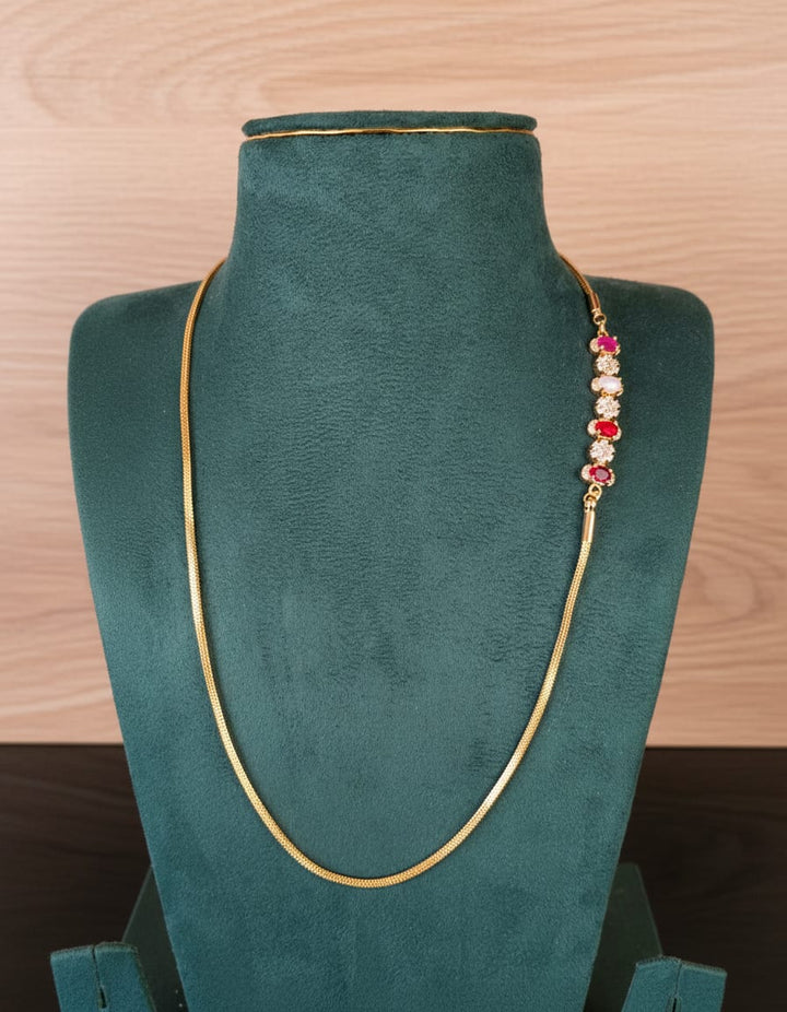 Mugappu Chain Coral With AD Stone