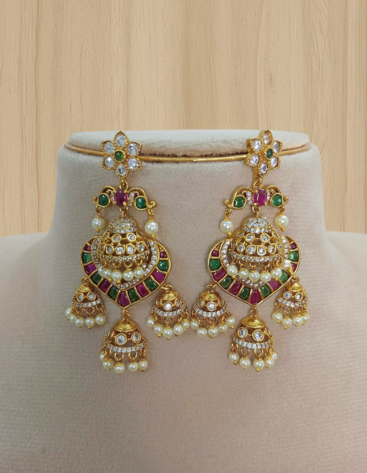 Matt Finish Kemp Stone Earrings