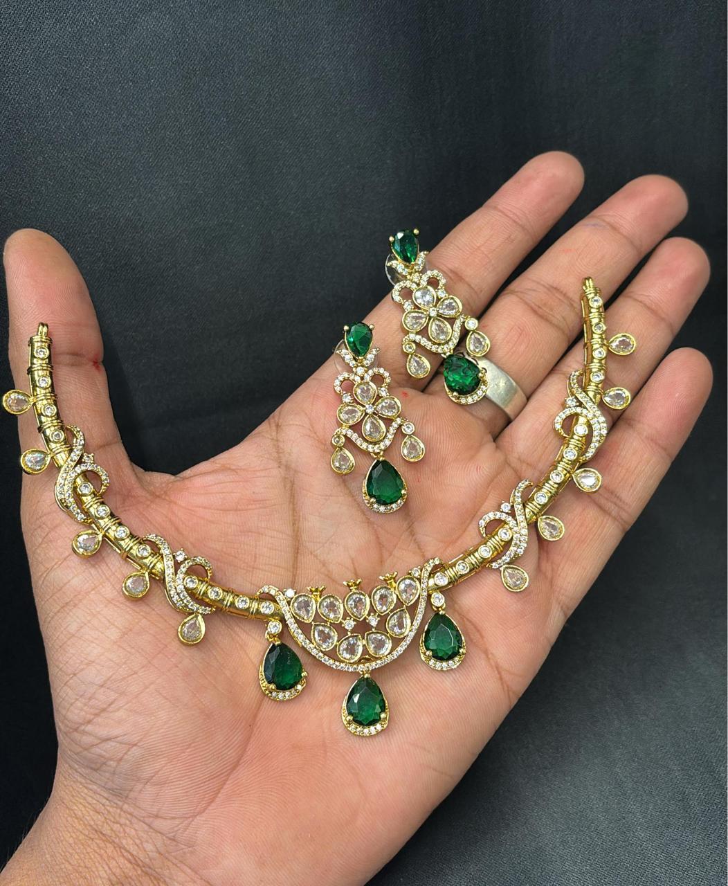 ad-stone-matt-finish-necklace-set