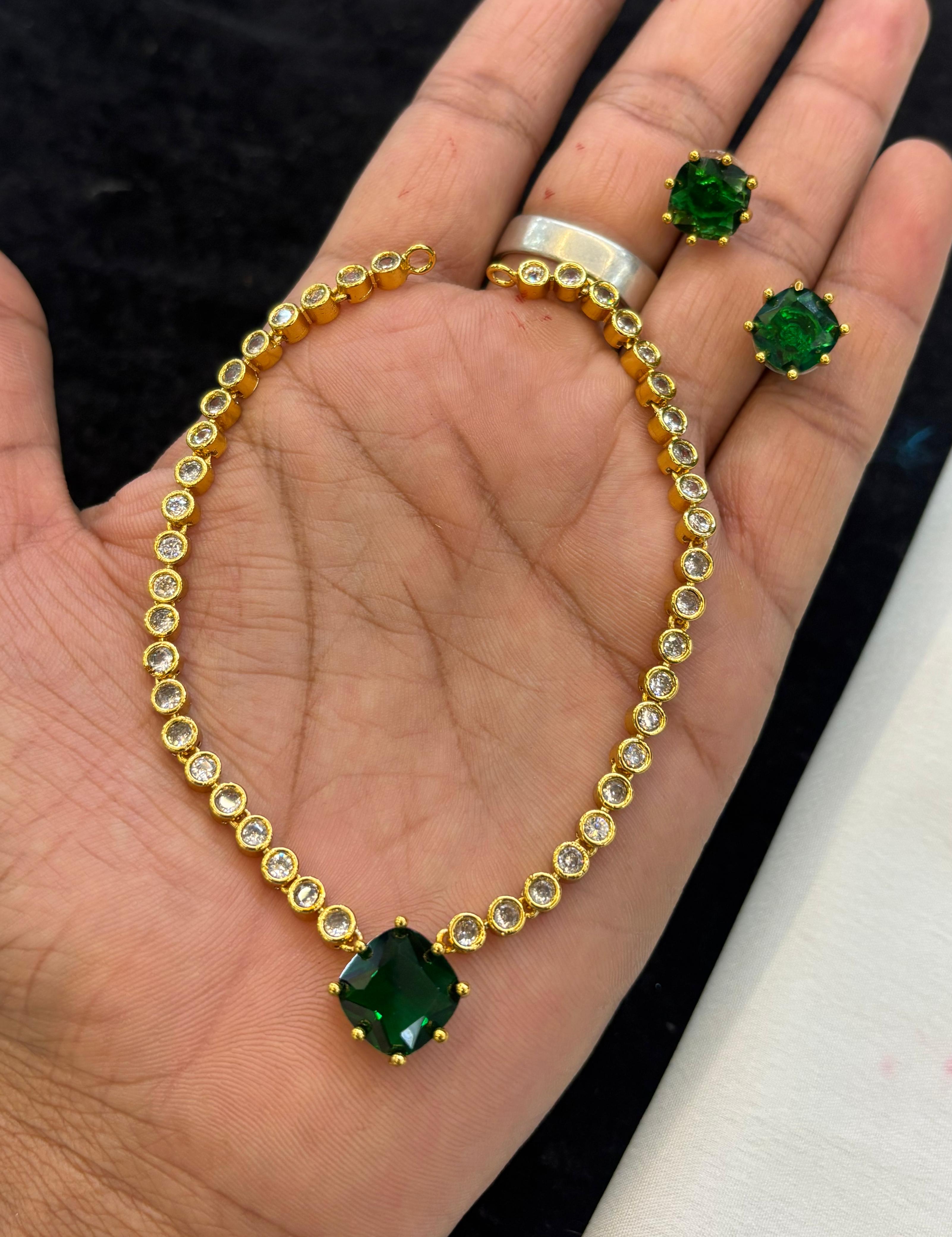 gold-finish-ad-stone-necklace-set