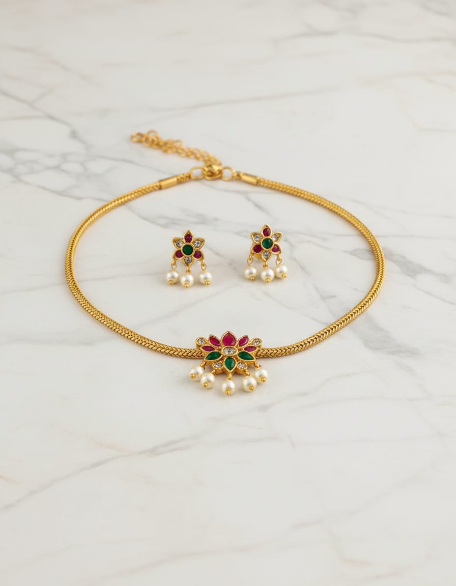 matt-finish-ad-stone-necklace-set