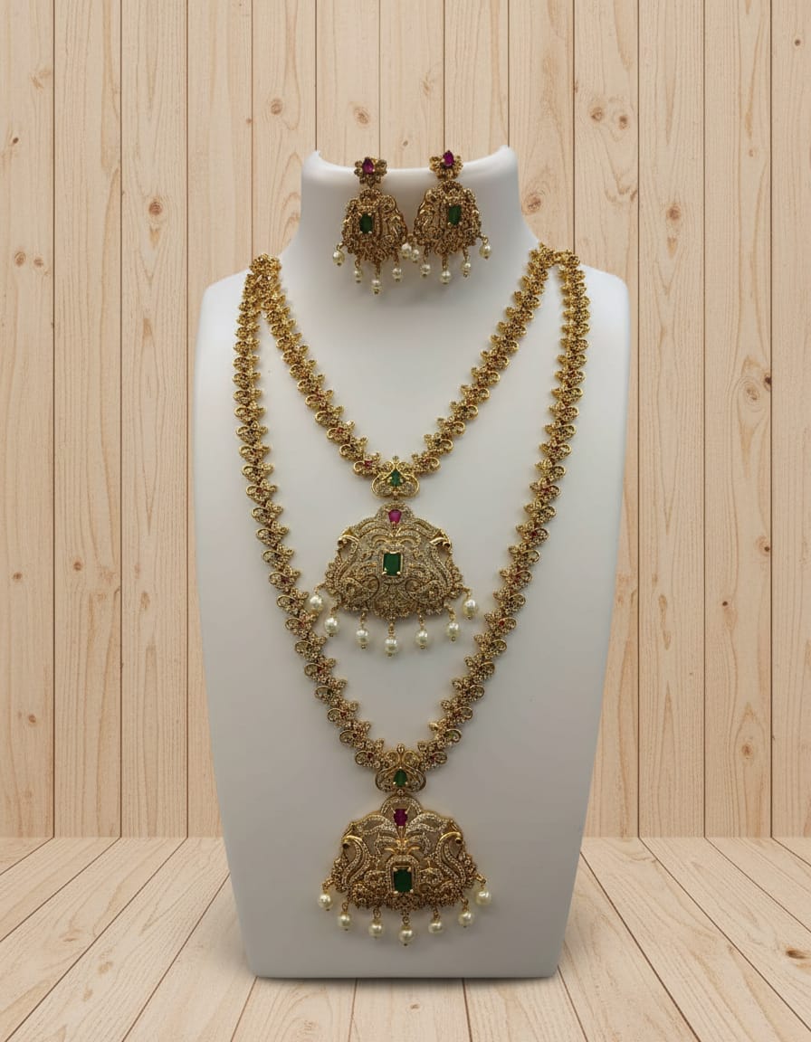 matt-finish-ad-stone-necklace-and-haram-combo-set