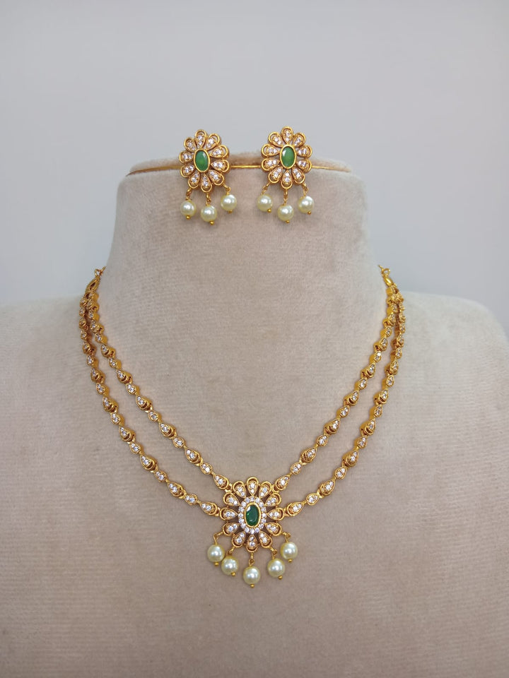 AD Stone Necklace Set