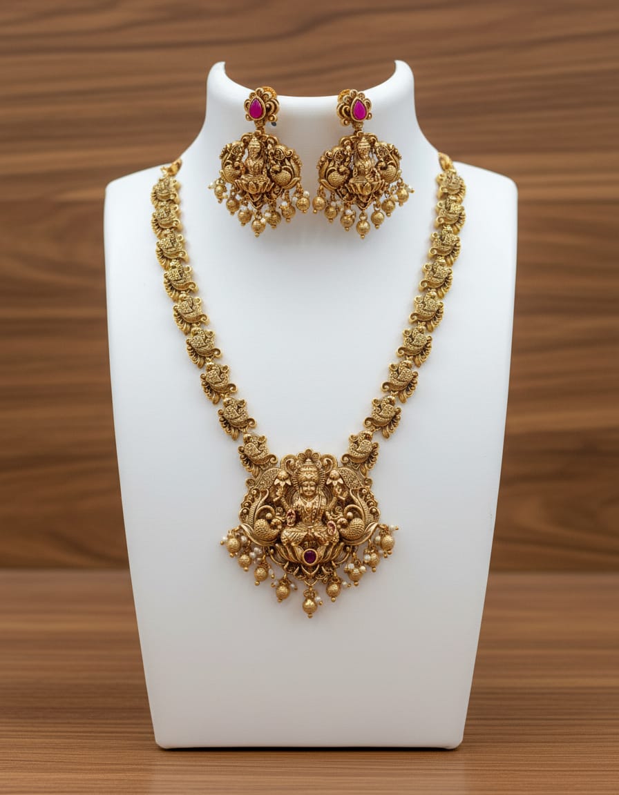 antique-finish-temple-design-mid-haram-set