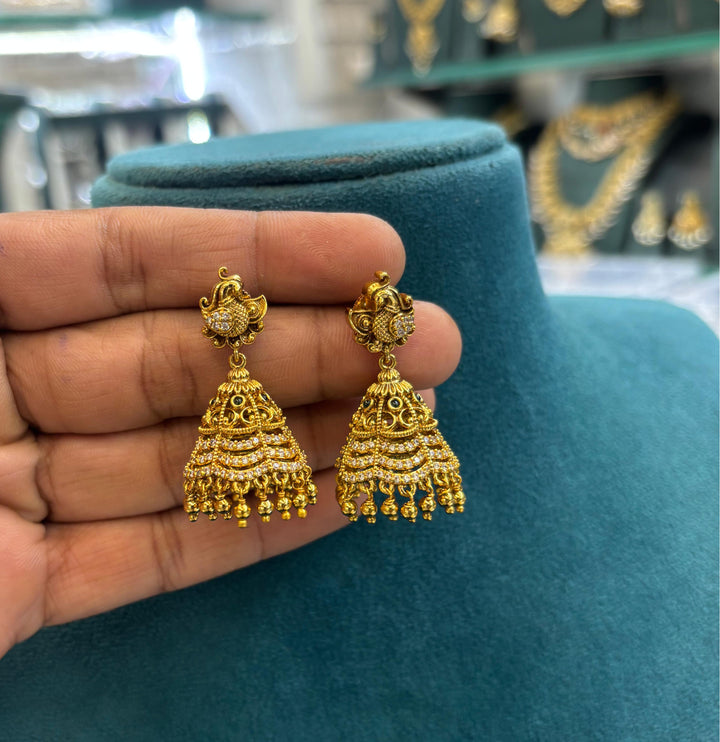 Matt Finish Antique Design Earrings