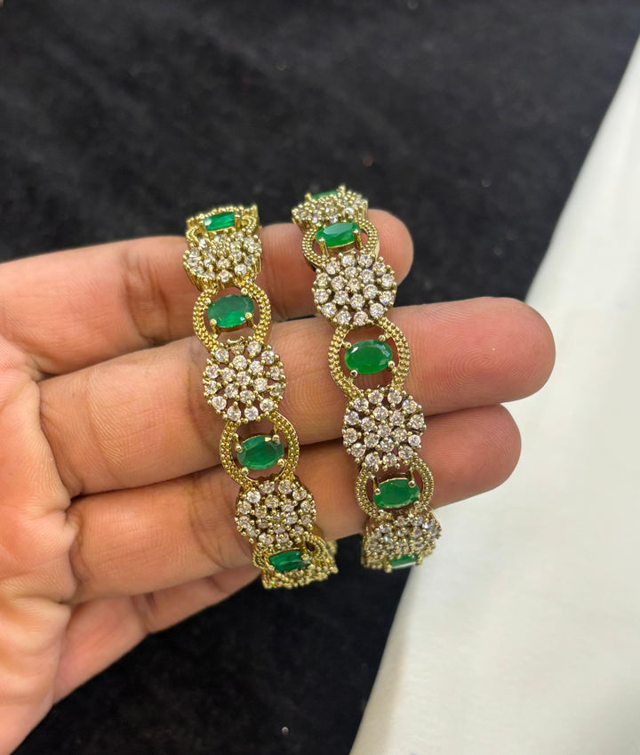 Mehndi Polish AD Stone Bangles
