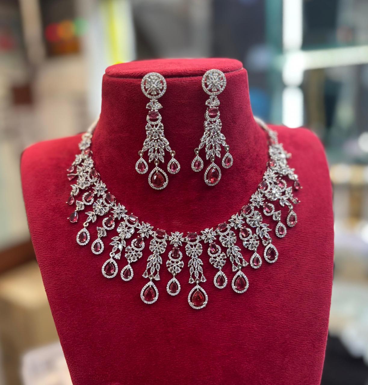 silver-polish-ad-stone-necklace-set