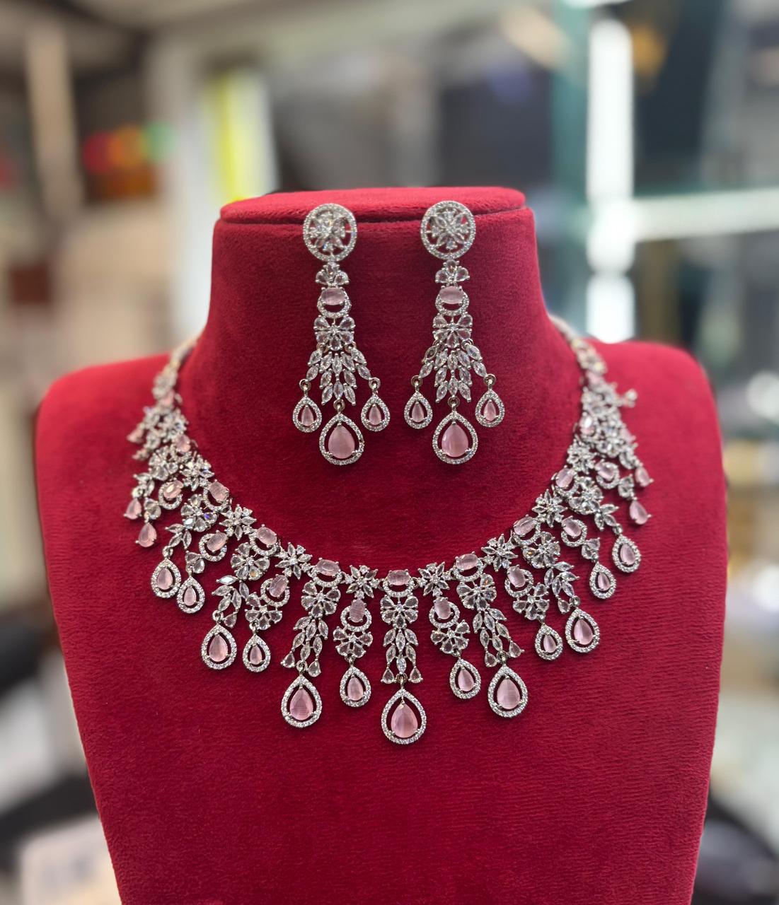 silver-polish-ad-stone-necklace-set