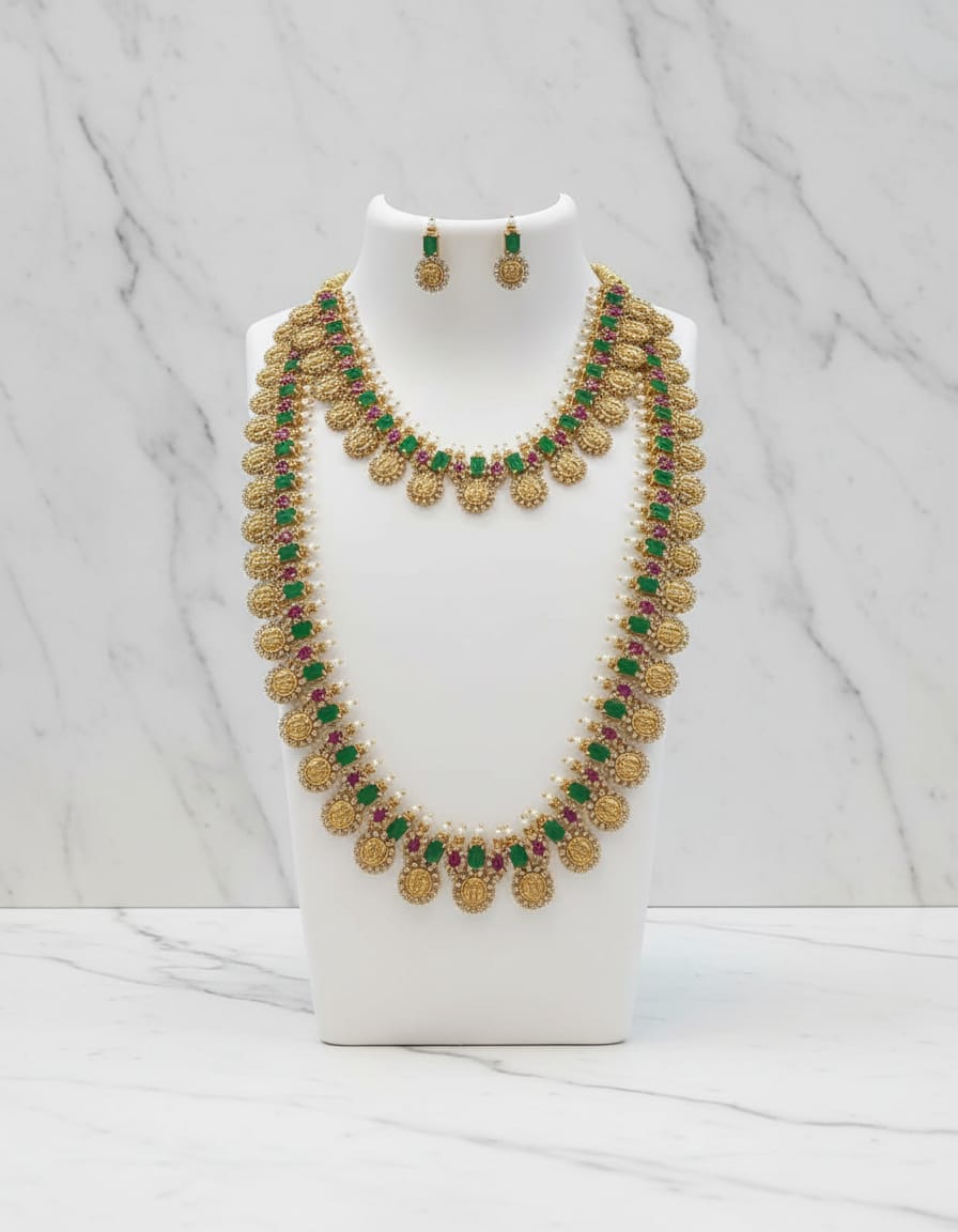 ad-stone-matt-finish-lakshmi-kaas-mala-necklace-and-haram-set