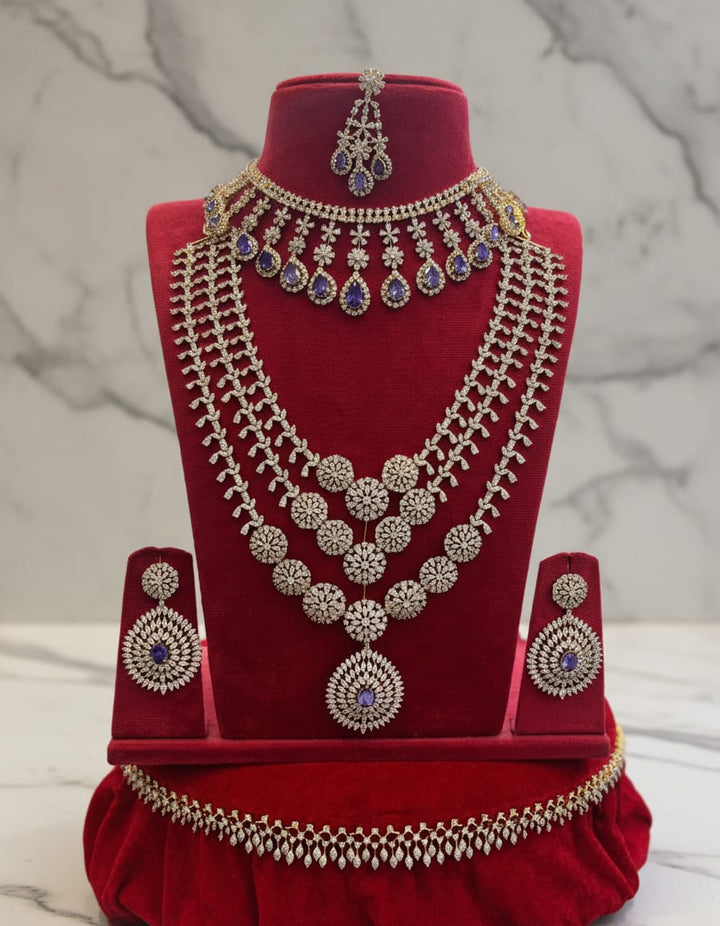 GJ Polish AD Stone Bridal Set