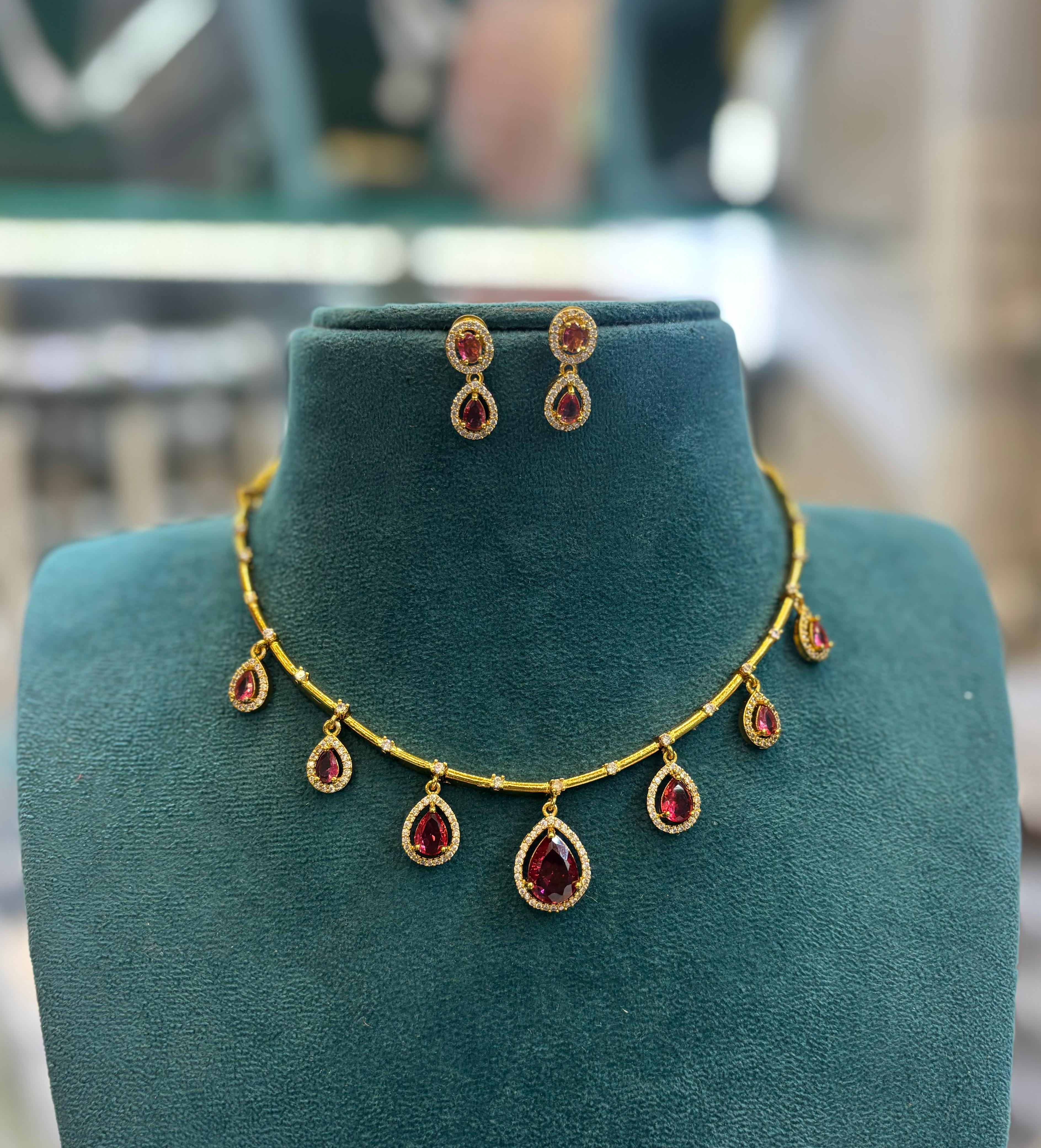 gold-finish-ad-stone-necklace-set