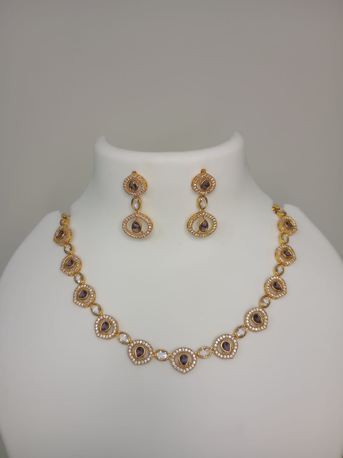 gold-finish-ad-stone-necklace-set