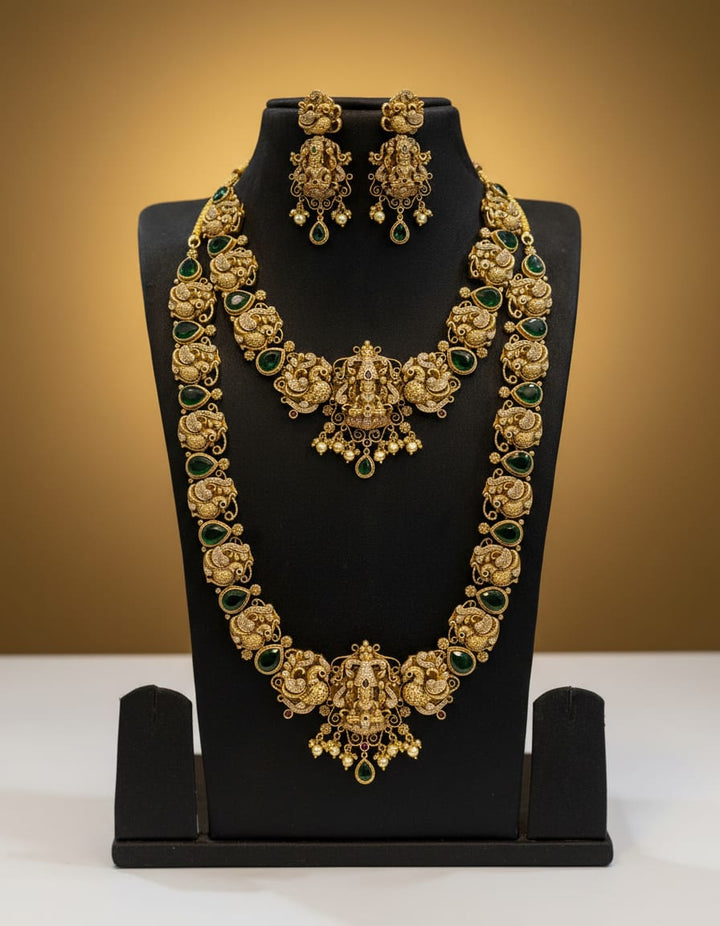 Antique Finish 3D Design Bridal Set