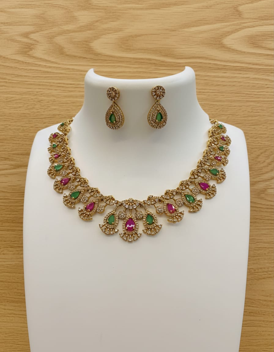 gold-finish-ad-stone-necklace-set