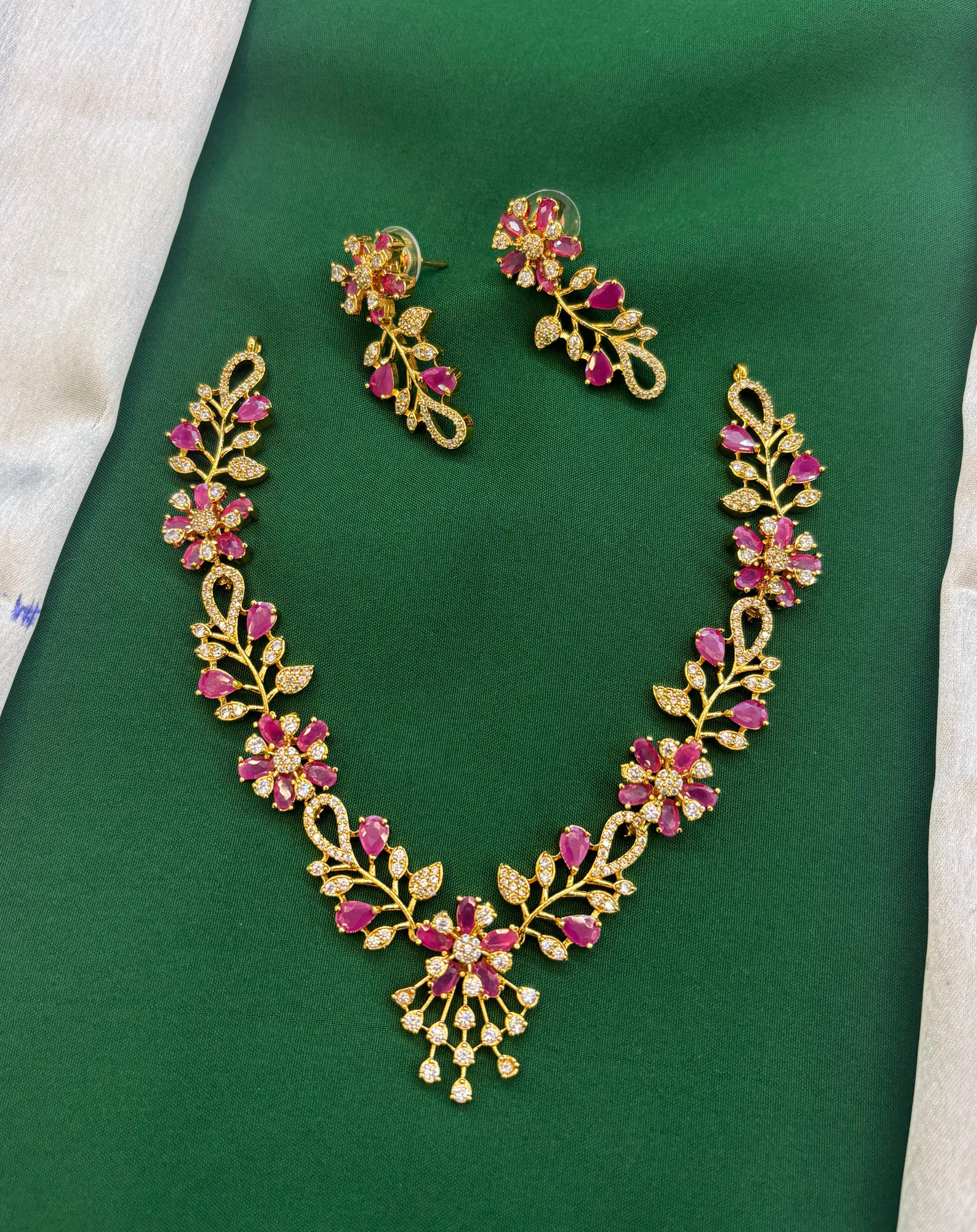 gold-finish-ad-stone-necklace-set