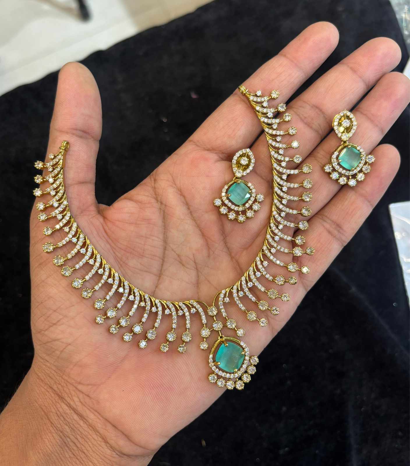 gold-finish-ad-stone-necklace-set