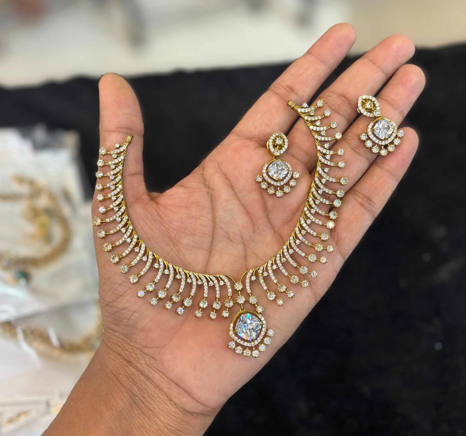gold-finish-ad-stone-necklace-set