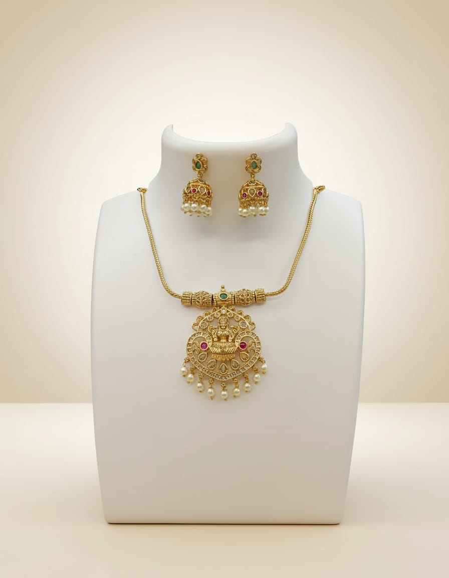 gold-finish-ad-stone-necklace-set