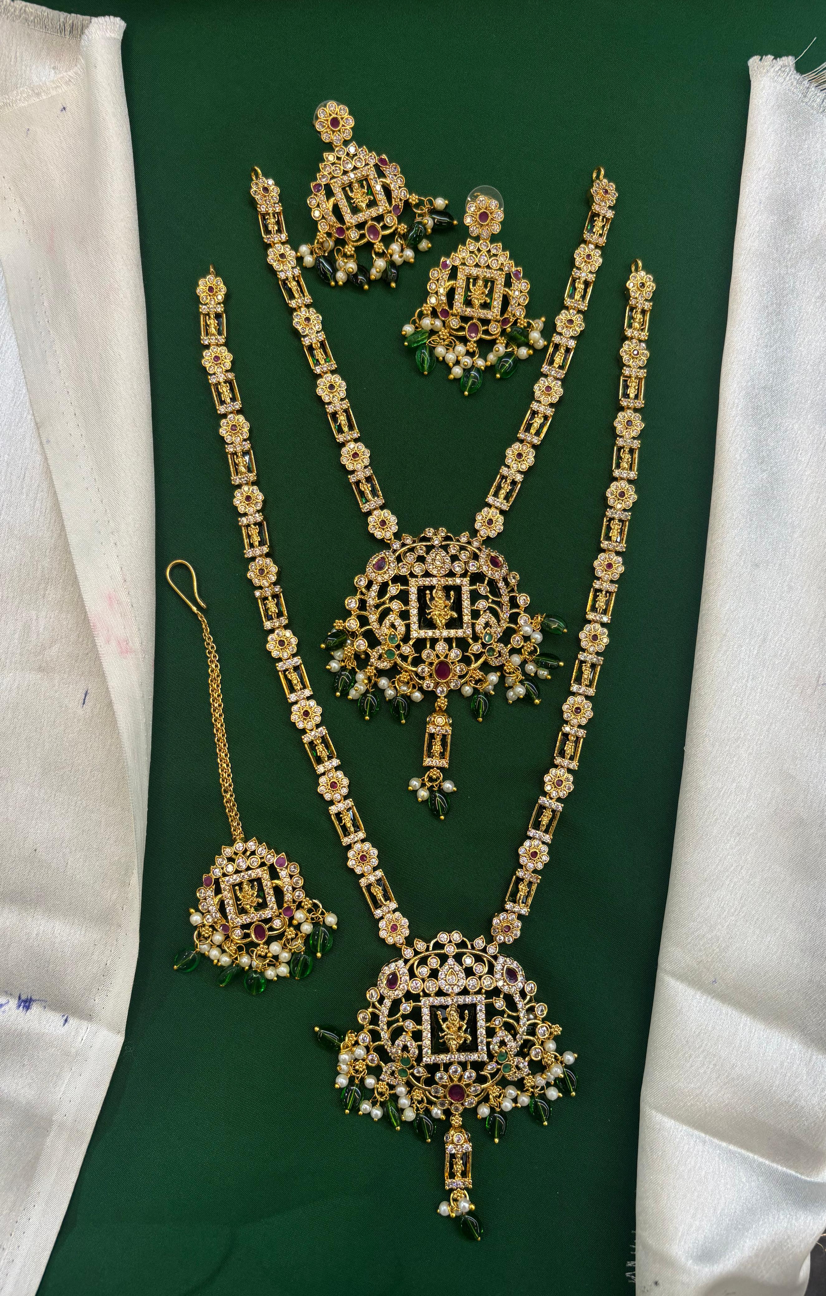 ad-stone-narasimha-necklace-and-haram-combo-set-with-chutti