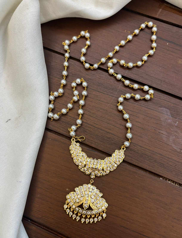 Micro Plated AD Stone Dollar Muthu Malai