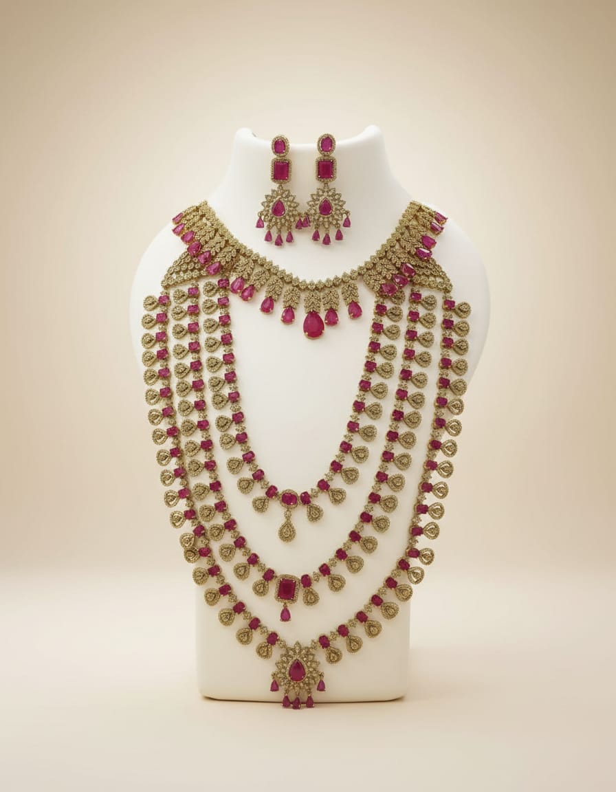 mehndi-polish-ad-stone-necklace-and-haram-layer-set-for-bride