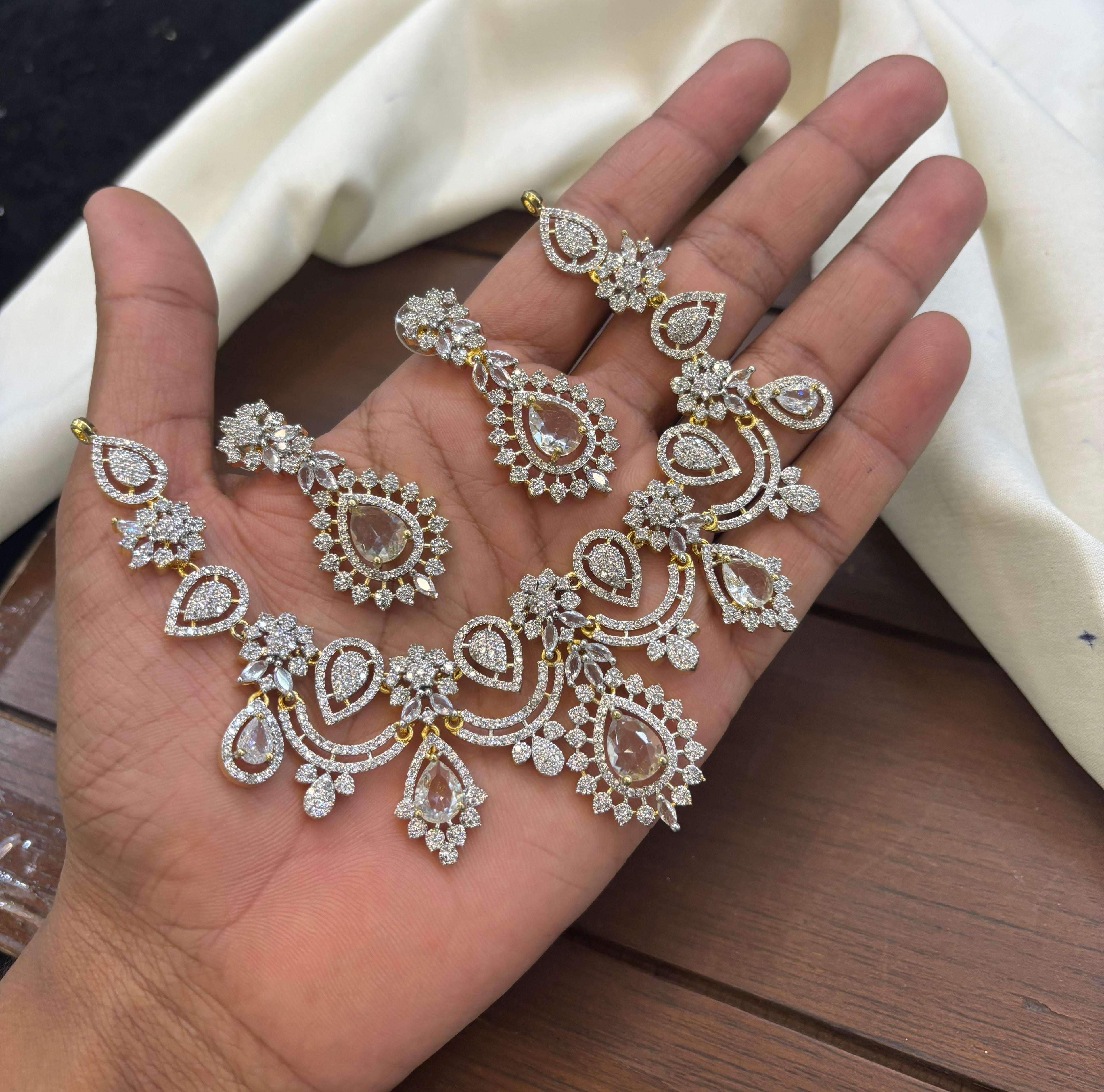 silver-polish-ad-stone-necklace-set