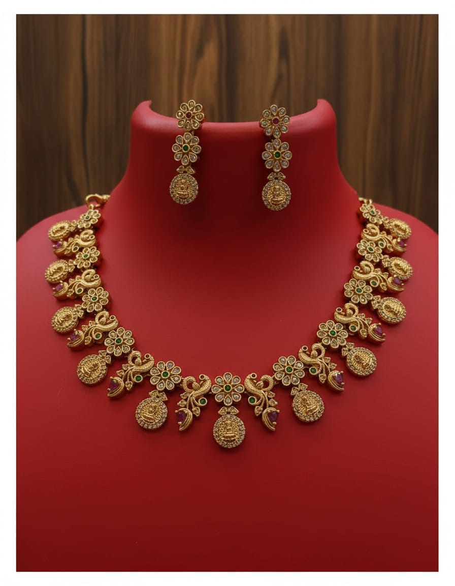 matt-finish-antique-necklace-set