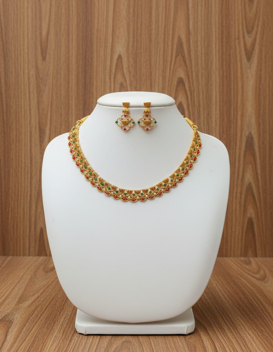 matt-finish-ad-stone-necklace-set