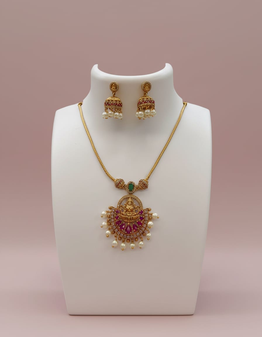 gold-finish-ad-stone-lakshmi-dollar-necklace-set