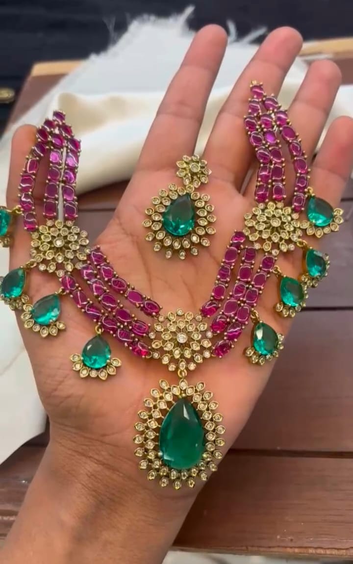 ad-stone-emerald-and-ruby-stone-necklace-set