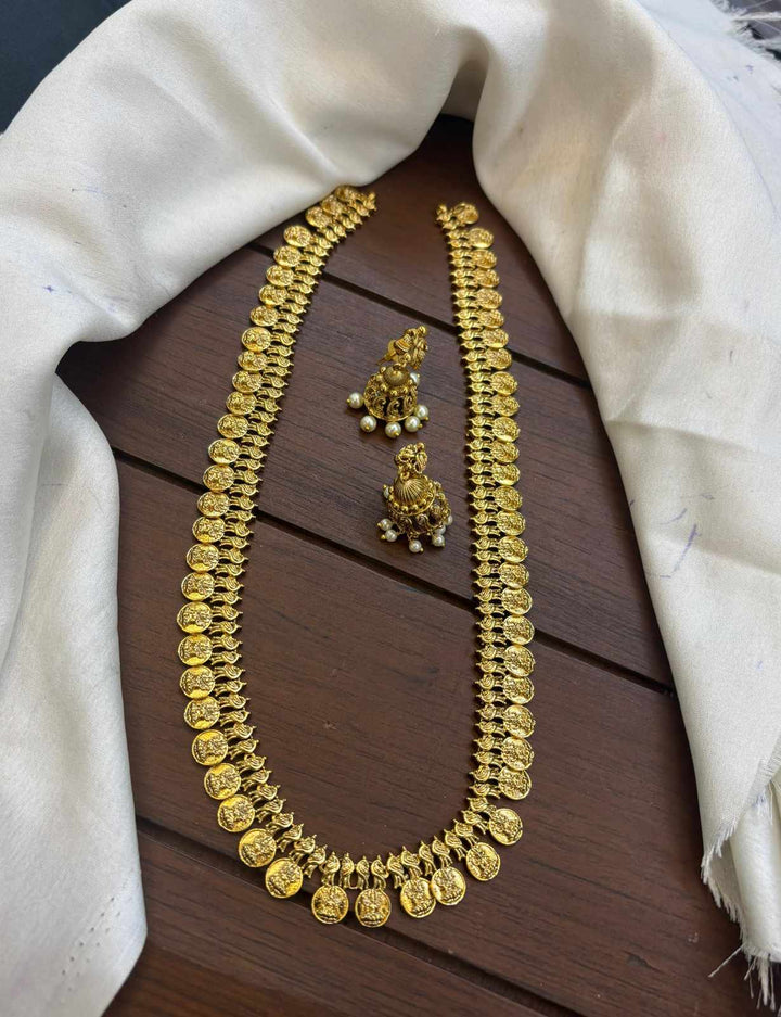 Antique Kaas Mala with Jhumka Earrings