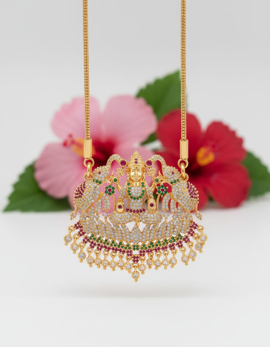 ad-stone-laxmi-pendant-dollar-chain