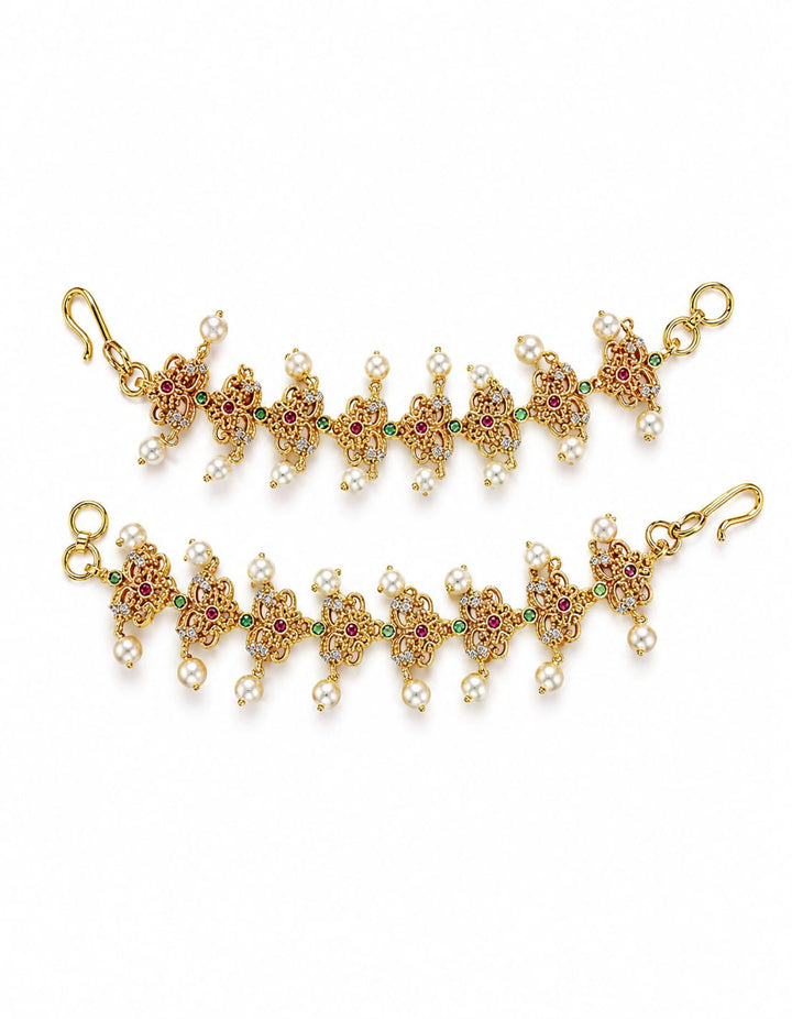 Matt Finish AD Stone Earchain