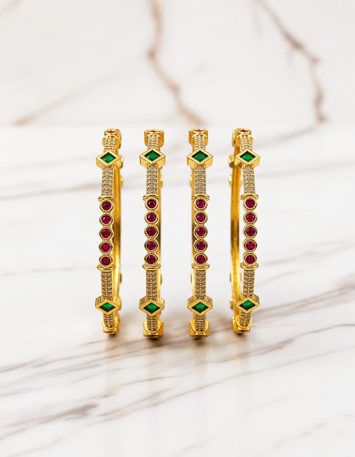 Kemp and AD Stone Set of 4 Bangles